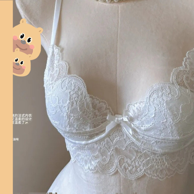 🎀bearbra🎀เสื้อใน บราลูกไม้แฟชั่นมีฟองน้ำมีโครง ใส่สบาย ไซส์เล็ก อก32-38 บราคัพAB พร้อมส่ง