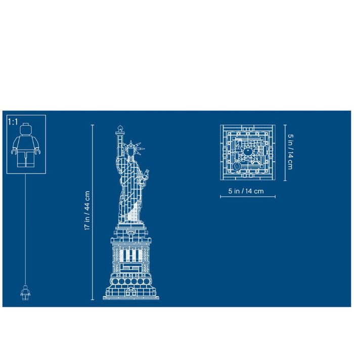 LEGO ARCHITECTURE 21042 STATUE OF LIBERTY ORIGINAL
