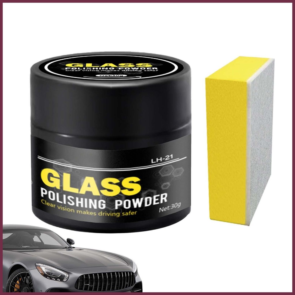 กระจก Scratch Remover สําหรับแป้งหน้าต่างผงซักฟอกแว่นตา Scratch Remover ทําความสะอาดหน้าต่างรถแก้วทํ