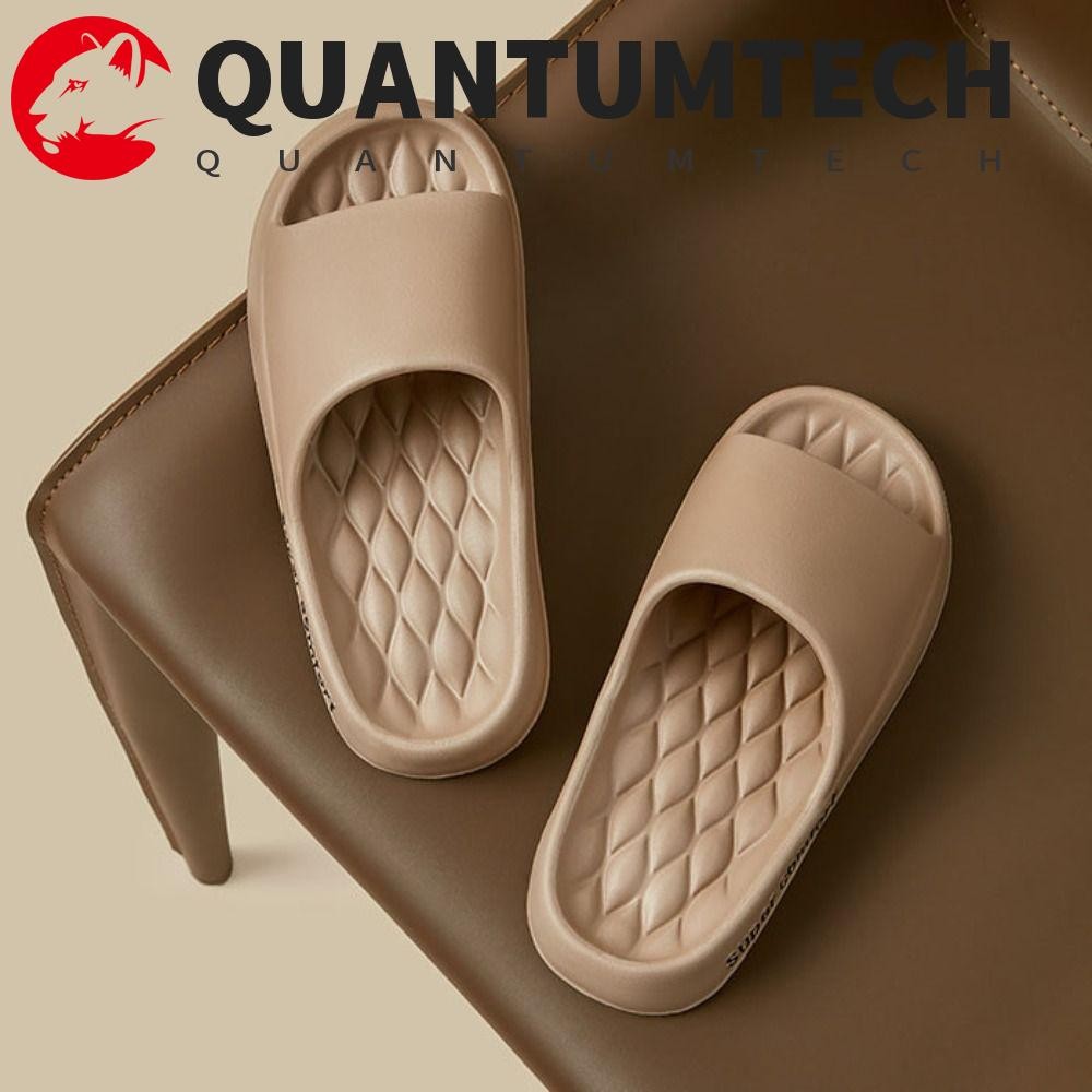 QUANTUMTECH รองเท้าแตะแพลตฟอร์มหนา,สีทึบรองเท้าแตะ EVA ผู้ชาย,สบายๆลื่นบ้านรองเท้าแตะชายหาดที่เรียบง่ายผู้หญิงชายหาด