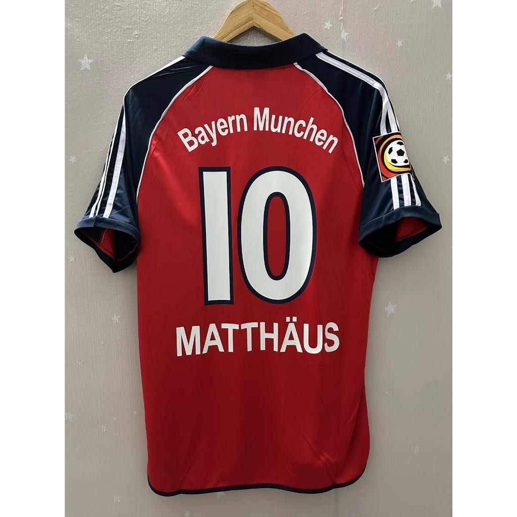 Brand New 2000-01 Bayern Munich Retro Jersey – Matthäus & Effenberg Custom Vintage T-Shirt (คุณภาพสู
