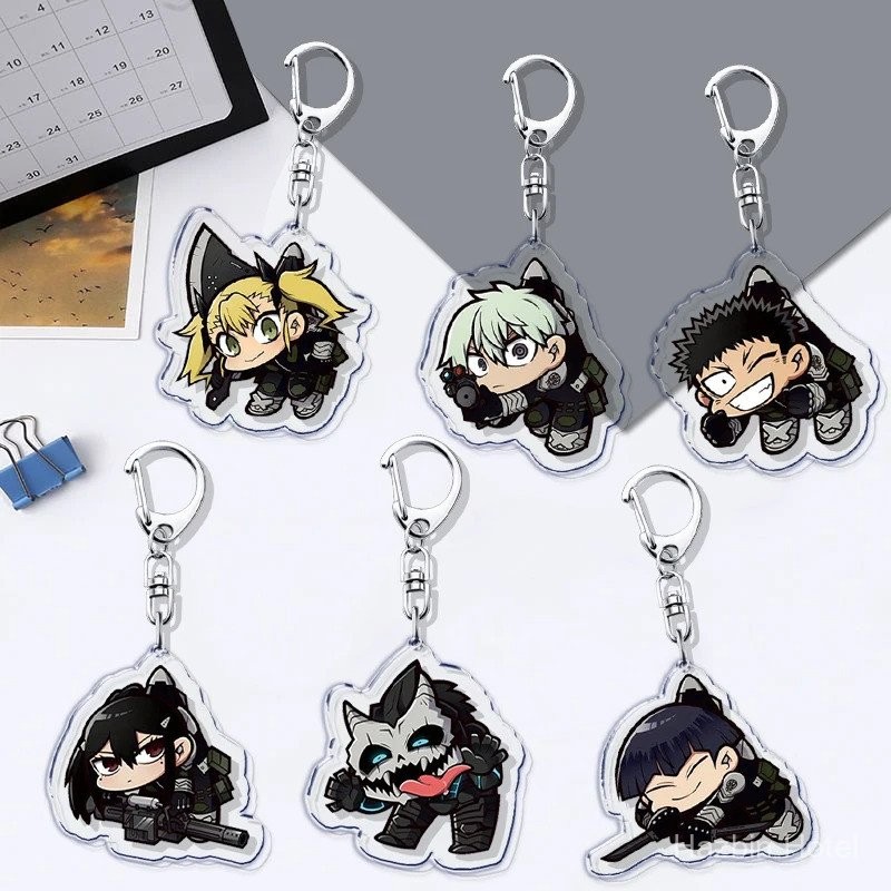 อนิเมะคาวาอี้น่ารัก Kaiju No. 8 พวงกุญแจ Shinomiya สำหรับอุปกรณ์เสริม กระเป๋า พวงกุญแจ แหวน เครื่องป