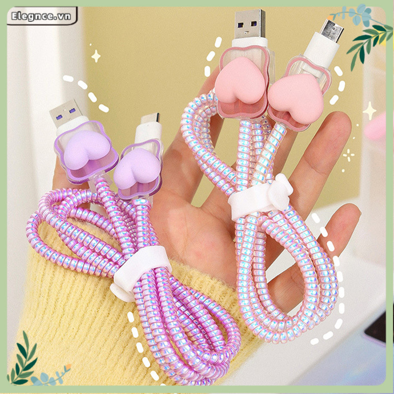 Elevn Cartoon Cute Charger Protective Case Creative Data Cable Protector เหมาะสําหรับ IP