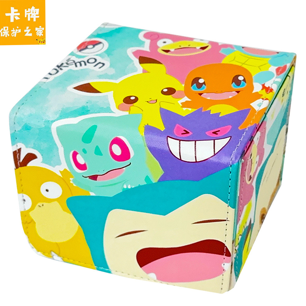 Top-Product Pokémon Card Box Elf Leather Card Box PTCGWS Wanzhi Card diy Board Game Large Capacity C