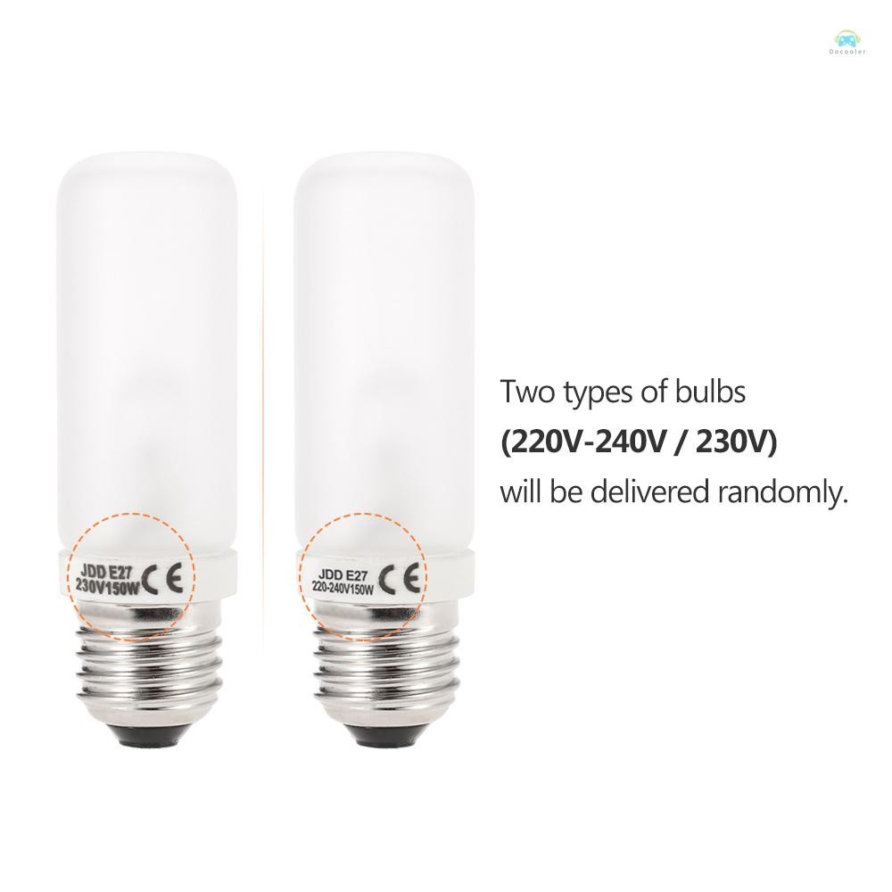 Yb2 การถ่ายภาพโคมไฟ JDD E27 150W 2800K สตูดิโอ Strobe การถ่ายภาพแฟลชการสร้างแบบจําลองหลอดไฟ 220 V-240 V / 230 V