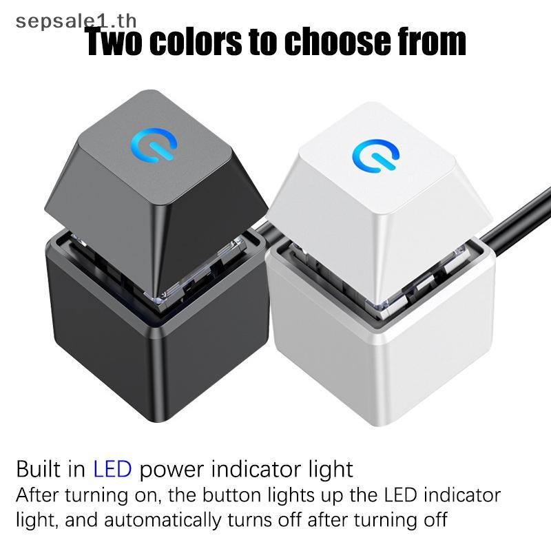 Th PC LED PC คอมพิวเตอร์ภายนอกปุ่มคอมพิวเตอร์กรณีเมนบอร์ดปุ่มคีย์เครื่องกลเมนบอร์ดภายนอกเริ่มต้น Power BGH