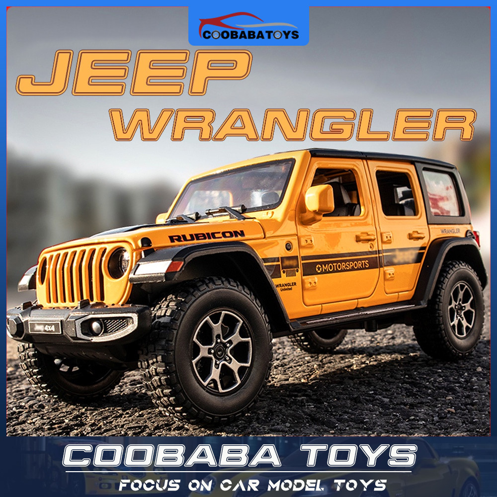 CBB 1:22 JEEP Wrangler Rubicon 4X4 โลหะผสมรถDiecastรุ่นของเล่นสําหรับเด็กเด็กผู้ใหญ่คอลเลกชัน