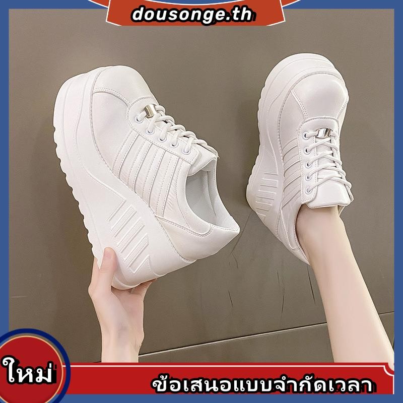รองเท้าแพลตฟอร์ม ส้นตึก พื้นหนา ขนาดใหญ่ สีดํา สไตล์พังก์ ฮาราจูกุ แฟชั่นฤดูหนาว สําหรับผู้หญิง