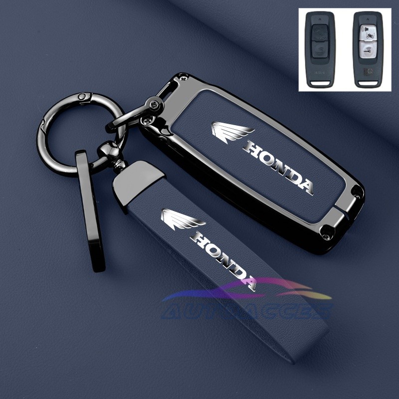 รถ Key Case COVER Key ป้องกันสำหรับ Honda Motor giorno Sh160I 2024 Vario 160 2024 AB 125 2023 Honda ADV 160 REMOTE Key ซองหนังพวงกุญแจอุปกรณ์เสริม