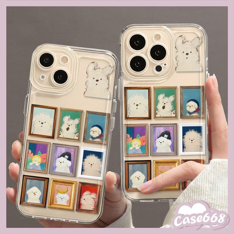 ลูกสุนัขน่ารักตลกนุ่ม เคสOppo A17 A7 A38 A16 A15 A57 A54 A76 A58 A74 A16E A98 A3S A52 A77 A16K A17k A9 A53 Reno 11 10 8T