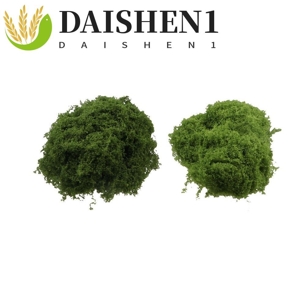 Daishen1 มอสเทียม เส้นใยโพลีเอสเตอร์ สีเขียว ทนทาน สําหรับตกแต่งบ้าน สนามหญ้า DIY