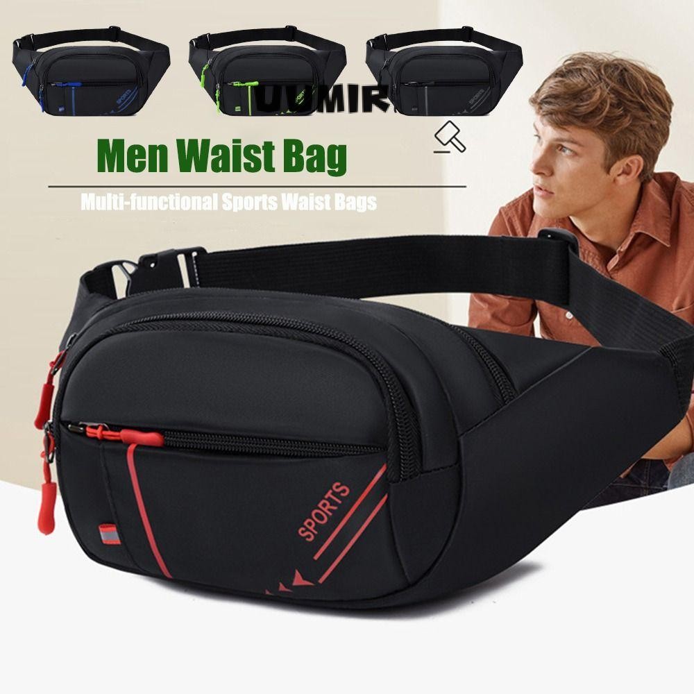 กระเป๋าคาดเอวผู้ชาย, Fanny Pack Close Fitting กระเป๋าคาดเอวโทรศัพท์มือถือ, แฟชั่น Anti-theft กันน้ํา Multi-layer กระเป๋าคาดเอวกีฬากีฬากีฬา