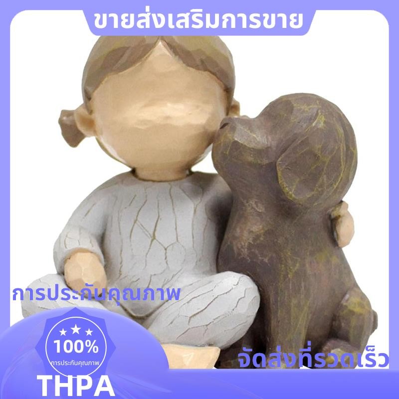 ประติมากรรม,ห้องนั่งเล่นตู้หนังสือตกแต่ง,งานฝีมือรูปปั้นเรซิน,ตกแต่งของขวัญที่ระลึกคริสต์มาสสําหรับคนรักสุนัข .ล้ม