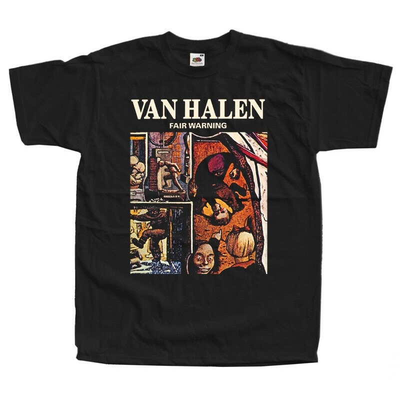 🔥พร้อมส่ง🔥 Van HALEN Fair Warning เสื้อยืดสีดํา TE