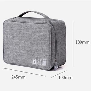 กระเป๋าจัดเก็บสายเคเบิล กระเป๋าจัดเก็บข้อมูล แบบพกพา USB สายเคเบิล หูฟัง