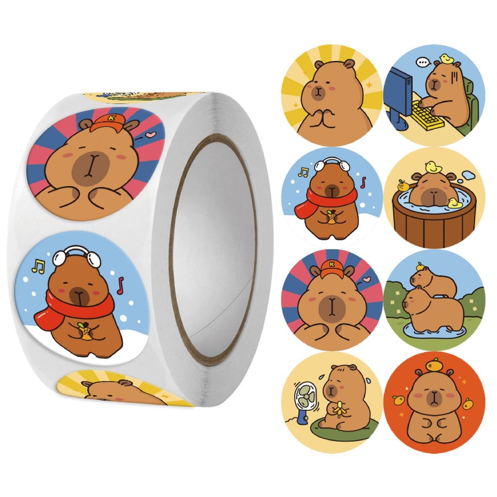 สติ๊กเกอร์ขอบคุณ Thankyou Sticker ขนาด 25mm 500PCS  เหมาะกับงาน DIY ตกแต่ง งานสร้างสรร