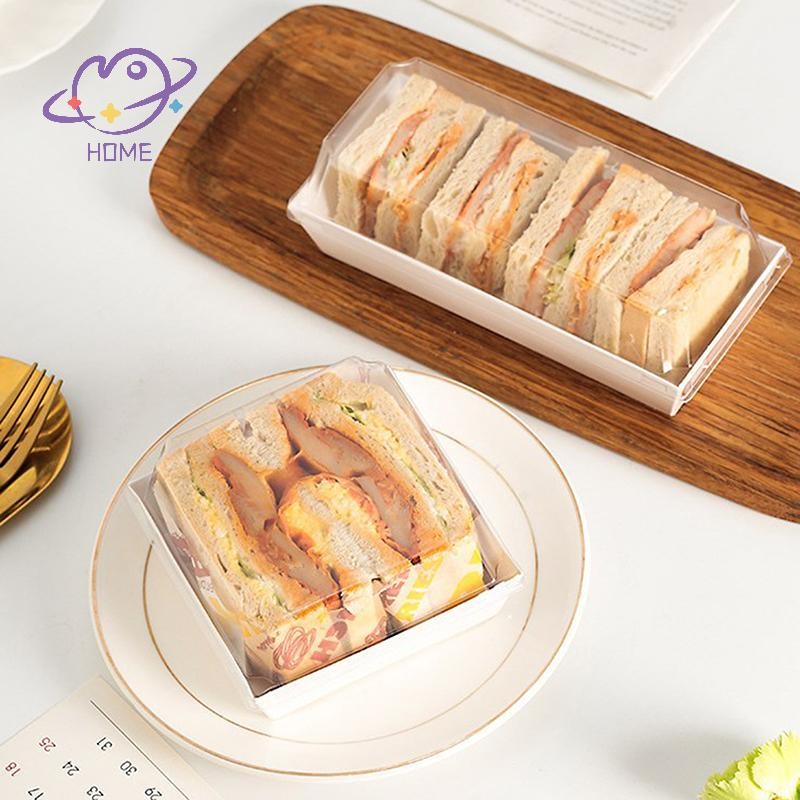 [อาจโฮม] 10ชิ้นเค้กขนมโดนัทตกแต่งกล่องกระดาษคราฟท์คุกกี้เบเกอรี่อาหารแซนวิชกล่องบรรจุงานแต่งงานอุปกรณ์งานเลี้ยงวันเกิด {ไทย}