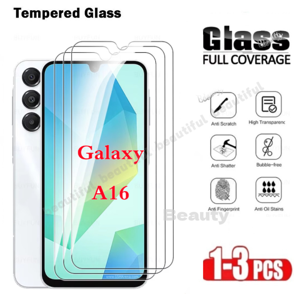 SAMSUNG สําหรับsamsung A16 5Gกระจกนิรภัยความละเอียดสูงป้องกันการระเบิดป้องกันหน้าจอฟิล์มแก้วสําหรับS