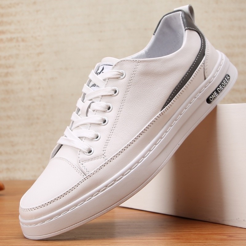 รองเท้าผู้ชายธุรกิจ Ecco แบบสบาย หนัง รองเท้าผ้าใบทำงาน SHY41607 6RI8-*-&