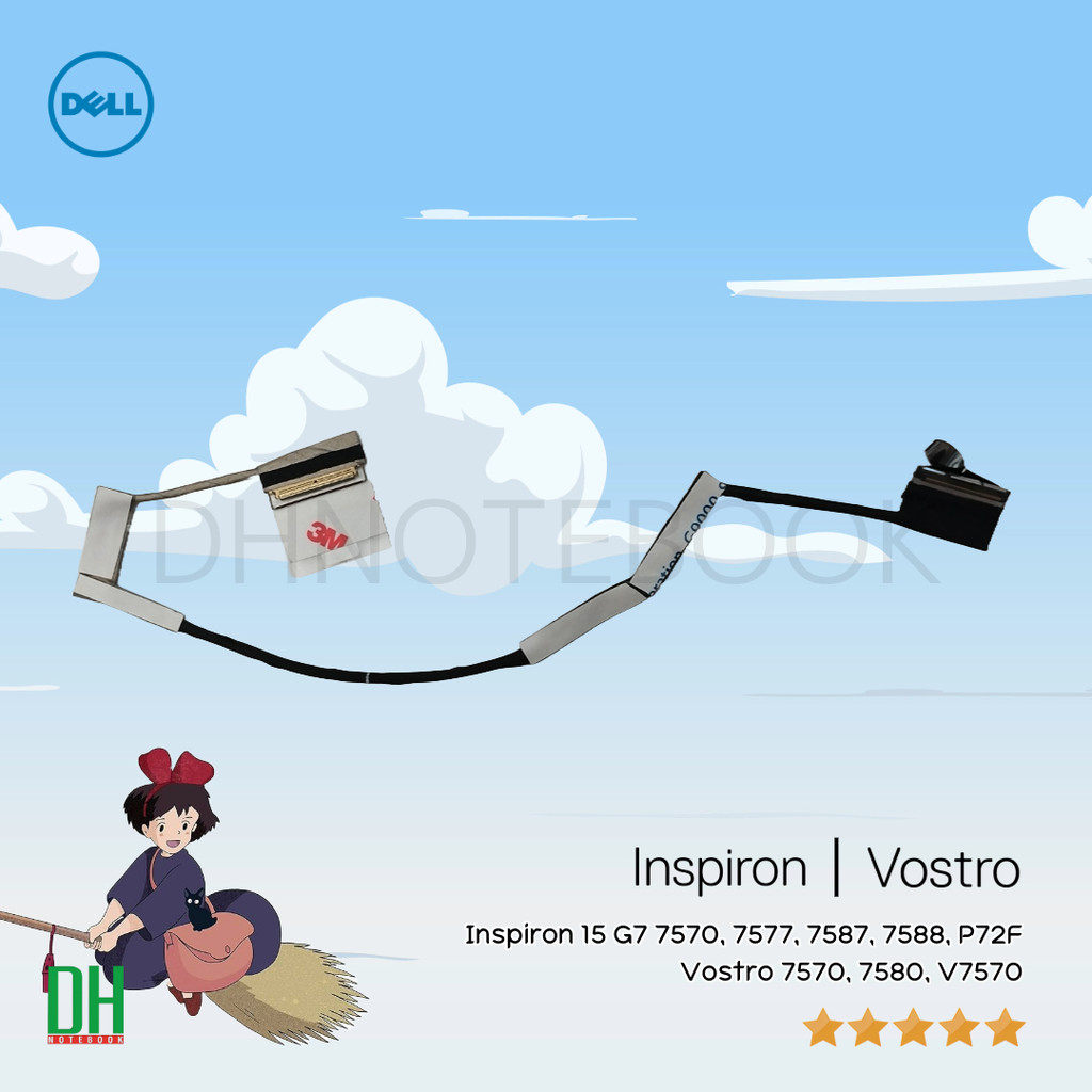 สายแพรจอสำหรับ Inspiron 15 G7 7588, Vostro 7570, G5 5587, Inspiron 7577, P72F eDP 30 pin และ 40 pin