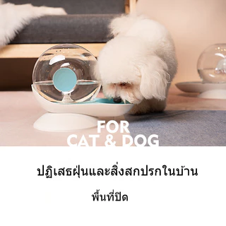BHQ เครื่องให้น้ำแมวอัตโนมัติ โถน้ำแมว ดีไซน์หอยทาก น้ําพุแมวไม่ใช้ไฟฟ้า ที่ให้น้ําสุนัข 2.8 L