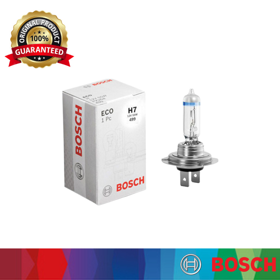1987 302 804 - H7 12V 55W Bosch HeadLight H7 หลอดไฟสําหรับ Volkswagen Jetta (MK6) ปี 2011 - 2018 (1 