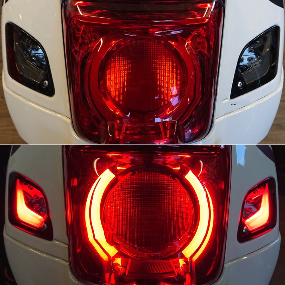 Yไฟสัญญาณเลี้ยวด้านหน้าและด้านหลัง LED รถจักรยานยนต์ GTV250 GTV300ใหม่ GTV250สะท้อนแสง GTV300สำหรับ 