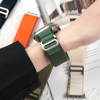 อัลไพน์ห่วงไนลอนสำหรับ for Apple Watch Ultra/SE 3 2 49 มม.45 44 40 38 Smartwatch Iwatch Series 11 10 9 8 7 6 5 42/46 มม.