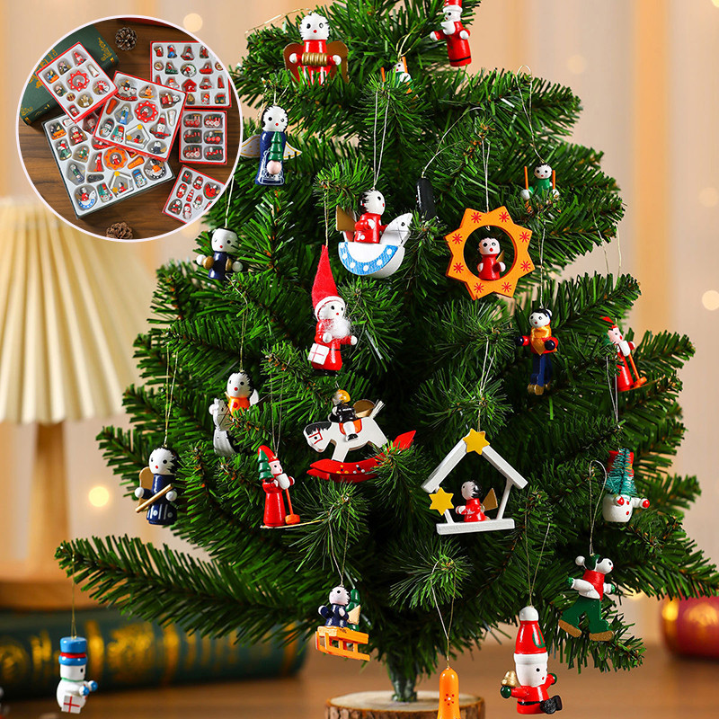 ชุดตกแต่งต้นคริสต์มาสสร้างสรรค์ Colourful Santa Cluas เครื่องประดับต้นคริสต์มาส Party Supply