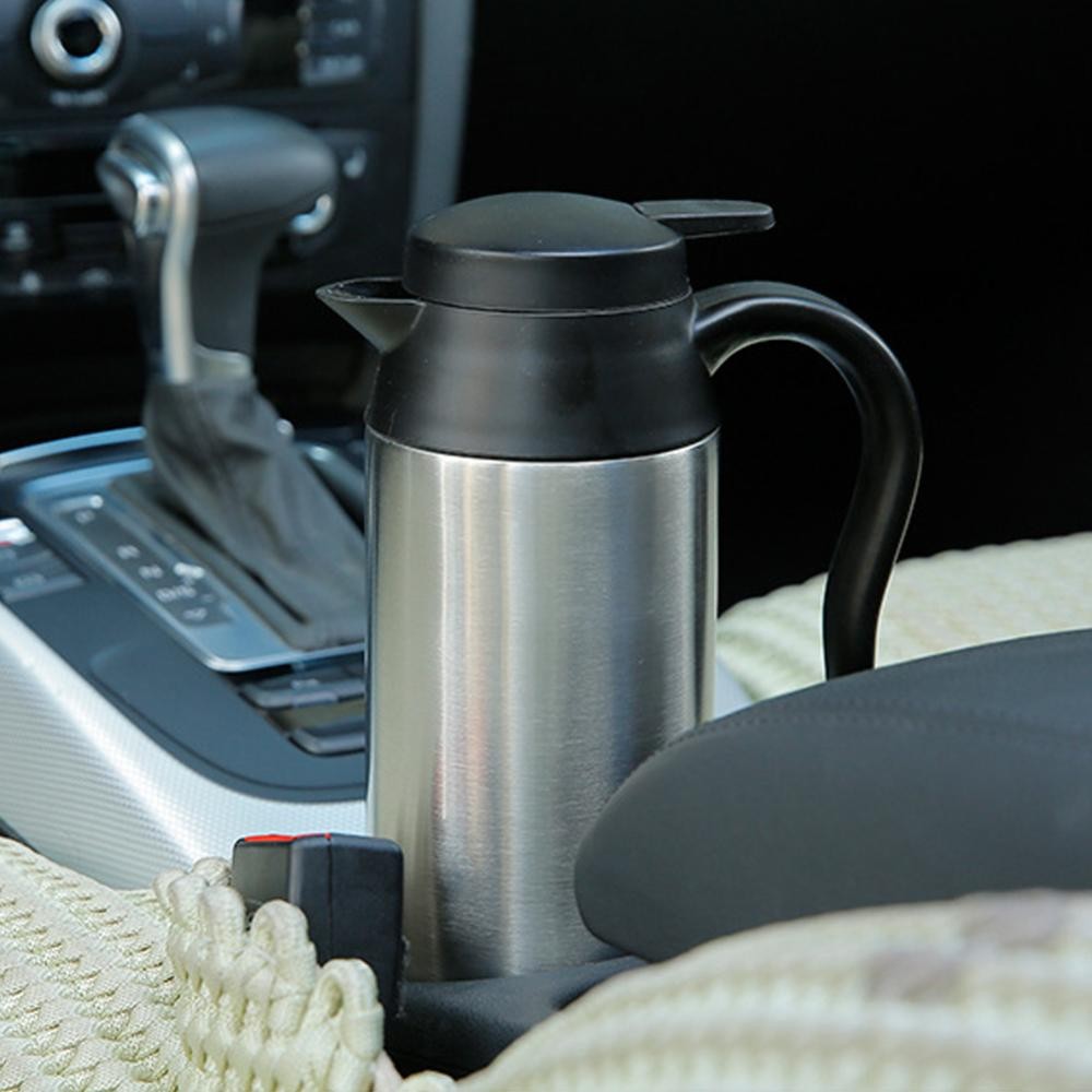 Topshow 12V/24V 750ML/1200ML สแตนเลสรถไฟฟ้าเครื่องทําความร้อนกาต้มน้ําเครื่องทําน้ําอุ่นขวดปิดอัตโนมัติ Fast กาต้มน้ําเดือด Travel A5S1 - รูปที่ 3