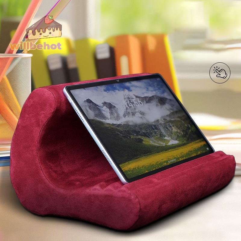 SAMSUNG [WillbehotT] หมอนฟองน้ําหลายมุมที่วางแท็บเล็ตสําหรับipadสําหรับsamsung TabสําหรับXiaomi Huaweiอ่านแท็บเล็ตโทรศัพท์เบาะขาตั้ง [ใหม่]