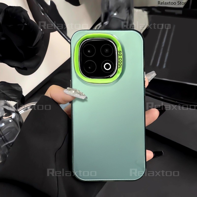 Iqoo13 Pro 5GปลอกสําหรับIQOO 13 12 11 Pro 13Pro 12Pro 11Pro IQOO13Pro 5G V2408AโลหะFrostedแฟชั่นคู่ฮ