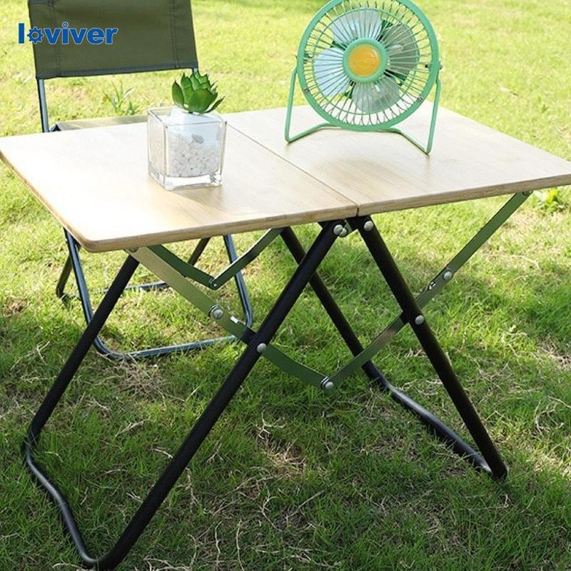 [Loviver] โต๊ะพับแคมป์ปิ้ง Ultralight Stable Multifunctional เฟอร์นิเจอร์โต๊ะแบบพกพาสําหรับเดินป่าปาร์ตี้ Patio