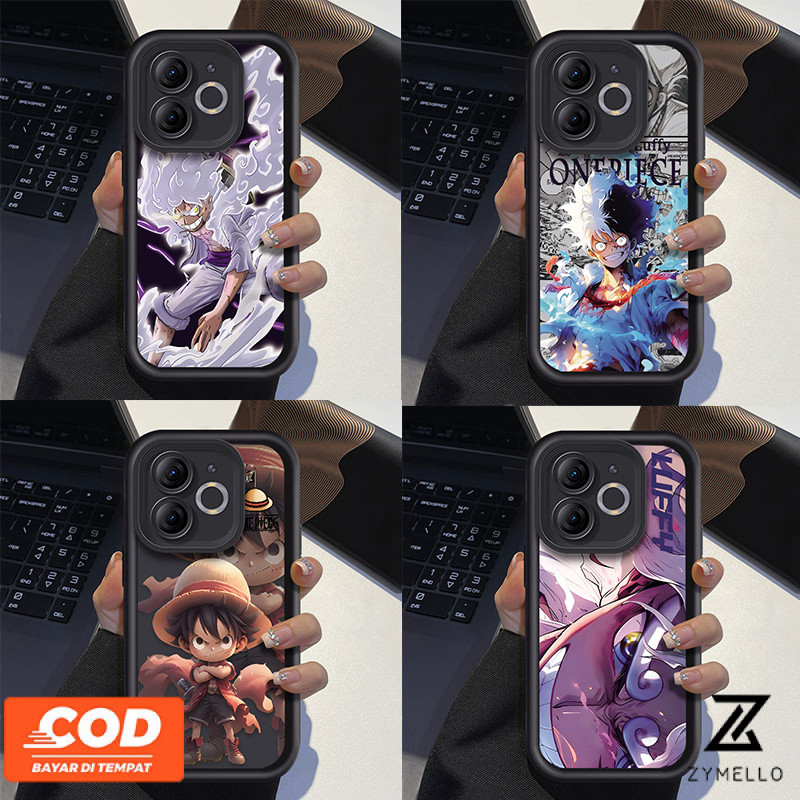 เคสโทรศัพท์ OPPO A3X A3 Pro A80 A60 A79 A58 A18 A17 A57 2022 4G A78 A5S A12 POP One Piece อะนิเมะ luffy กันกระแทก TPU เคสโทรศัพท์