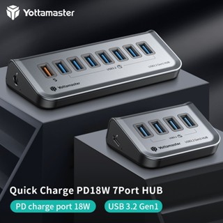 Yottamaster 10Gbps PD60W USB3.2 Gen2 ประเภท C HUB หลายพอร์ตค…