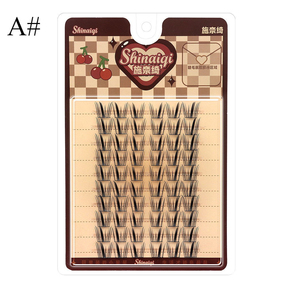 ขนตาปลอมแบบไร้กาวแบบใช้ซ้ําได้ - กาวในตัวการ์ตูนธรรมชาติหนาขนตายาวขยาย - ขยายเครื่องมือความงามตา - รูปที่ 6