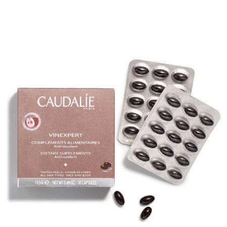 Caudalie Vinexpert Dietary Supplements 30 Capsules อาหารเสริมเพื่อผิวพรรณ