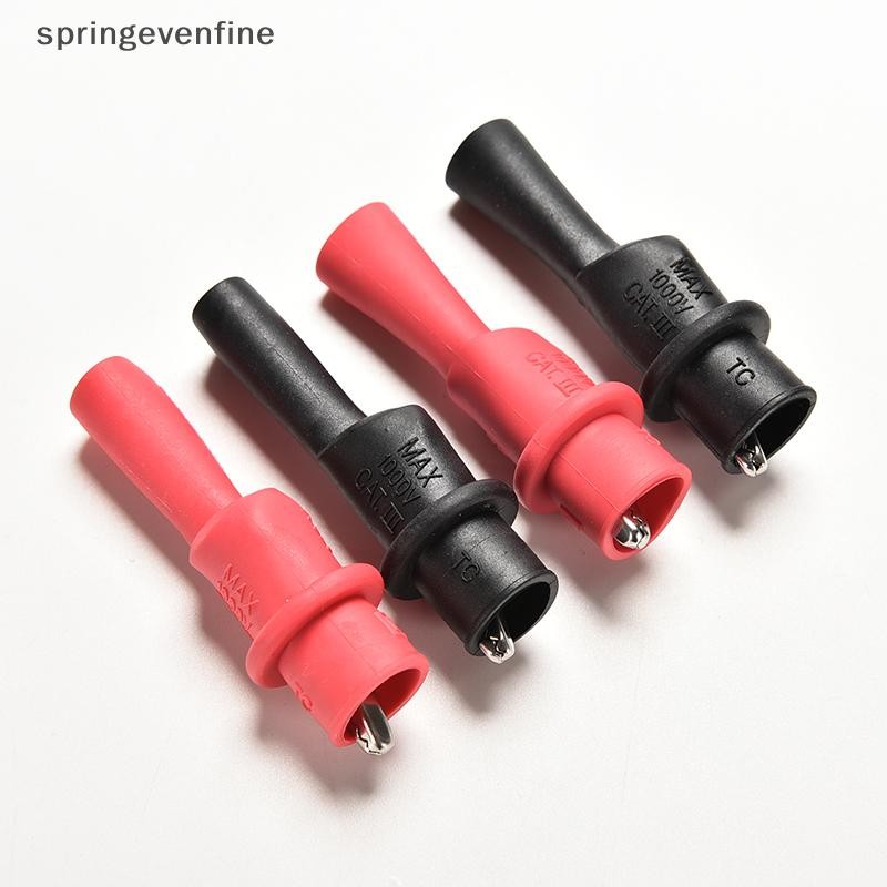 Springevenfine 1 คู่จระเข้จระเข้ทดสอบคลิป Clamp สําหรับ Fluke เครื่องทดสอบมัลติมิเตอร์ Probe Springevenfine