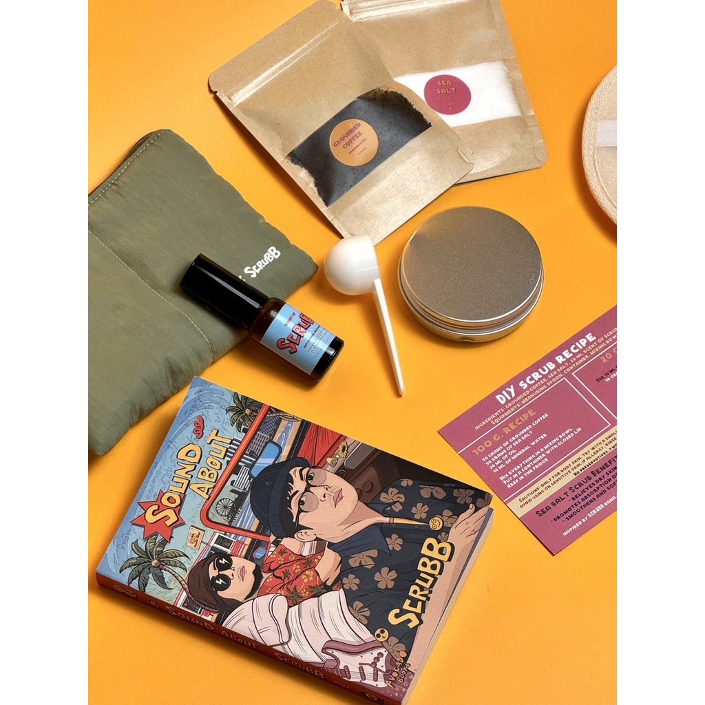 SCRUBB's SCRUB set [หนังสือ sound about : scrubb พร้อมชุดสครับขัดตัวกลิ่นวง scrubb]
