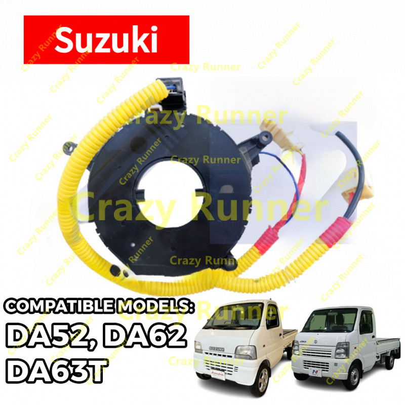 นาฬิกาฤดูใบไม้ผลิ/สายเกลียว Suzuki Multicab/Transformer DA52 DA62 DA63T Jimny JB23W Clockspring ริบบ