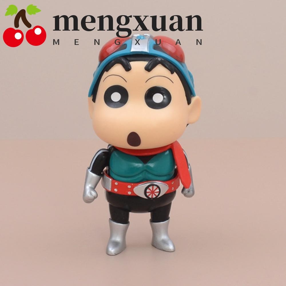Mengxuan Crayon Shin-Chan ของเล่น, PVC ตุ๊กตา Shinnosuke Nohara Crayon Shin-Chan รูป, เครื่องประดับรถคอสเพลย์ตกแต่งโต๊ะอะนิเมะ Crayon รูปของเล่นเด็ก