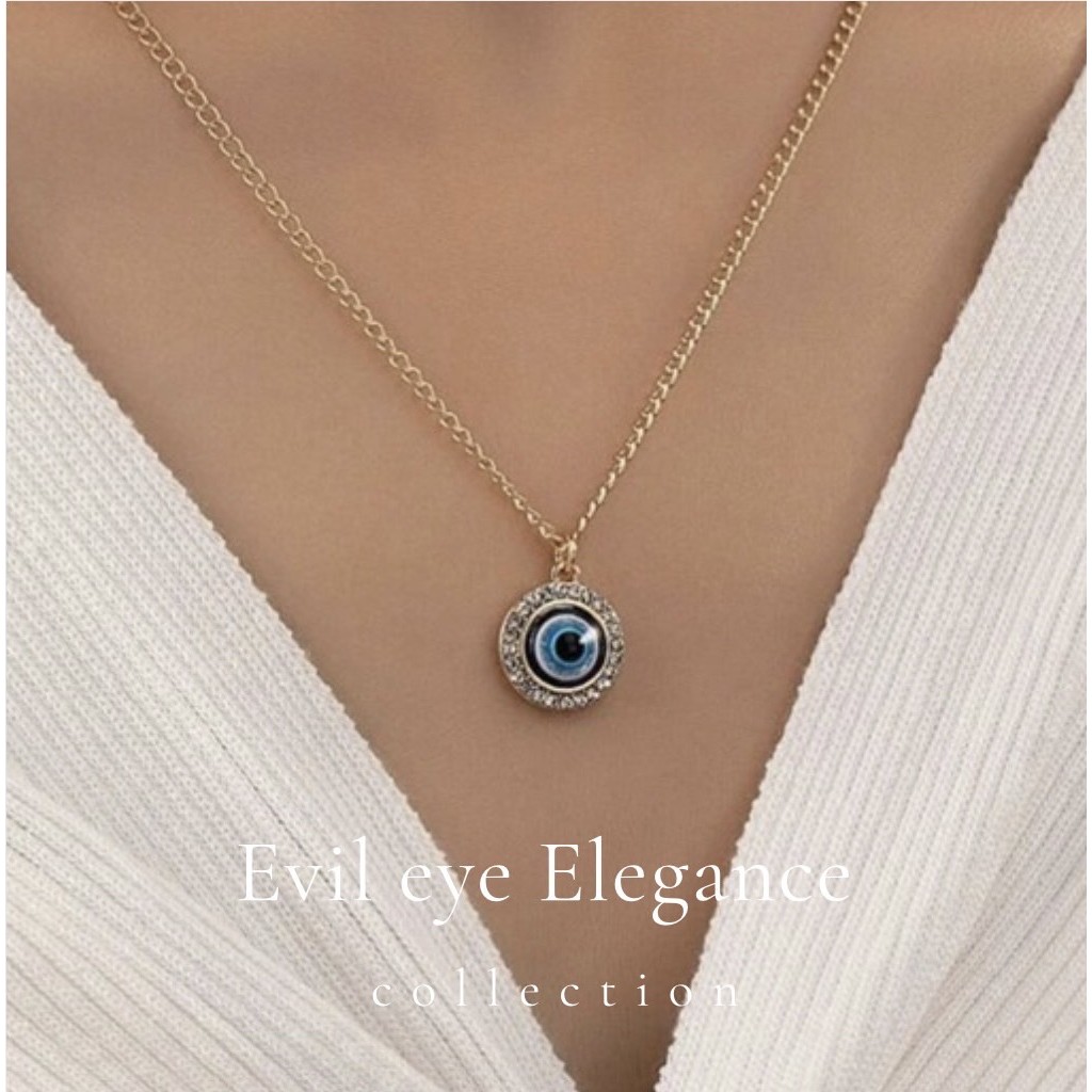 round gorgeous evil eye สร้อยคอ สายมู h175