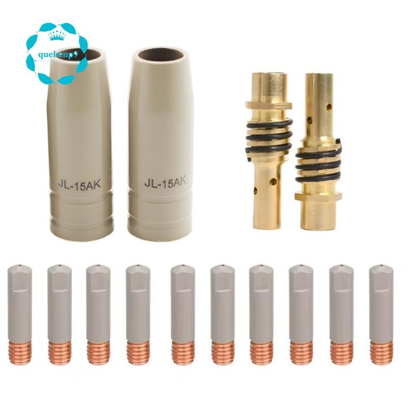 [quehenp9]14 ชิ้น 15AK หัวฉีดป้องกันเคลือบ Non-Stick ตะกรันเชื่อมยุโรป Airless เครื่องป้องกันแก๊สแขนป้องกัน