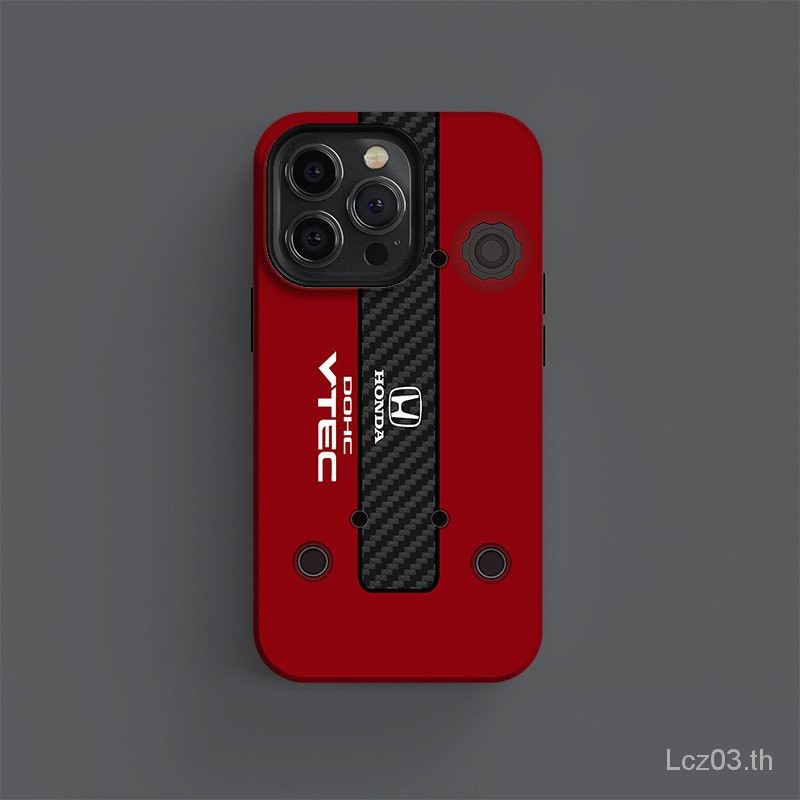 H22a Engine เคสฟิล์มทูอินวันเคสโทรศัพท์กันกระแทก iphone16/15เคสป้องกัน iphone14pro/13Pro/12/11 0vap