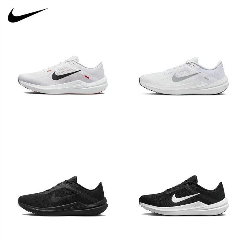 Nike AIR WINFLO 10 Low-Top Shock-Absorbing รองเท้าวิ่งสวมใส่ Anti-Slip รองเท้ากีฬาลําลองผู้ชาย DV4022-001