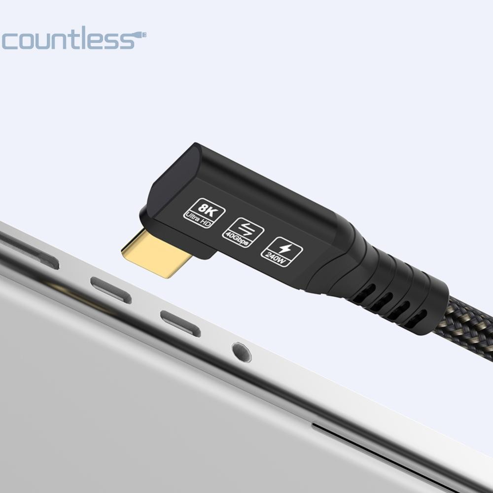Pd 240W สาย USB C 8K/6K 60Hz USB4.0 Gen3 สาย USB C ถึง USB C เข้ากันได้กับสาย Thunderbolt 4/3 สําหรั