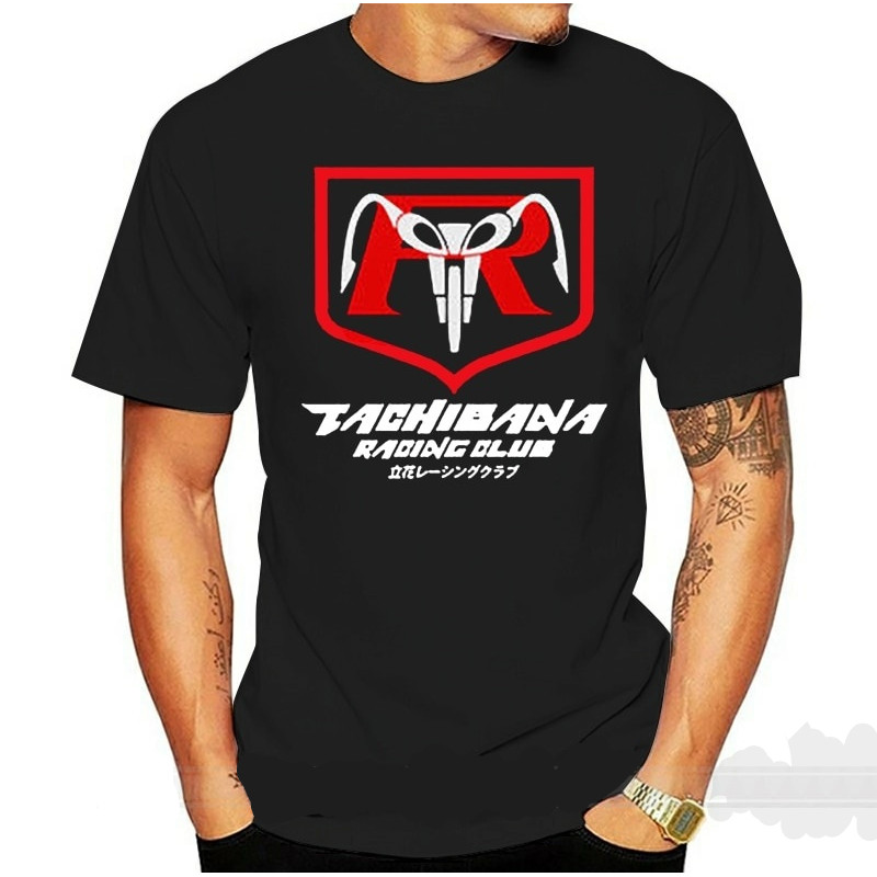 แขนสั้น พิมพ์ลายมังงะ Tokusatsu Masked Kamen Rider Tachibana Racing Club สไตล์ญี่ปุ่น แฟชั่นสํา T-SHIRT