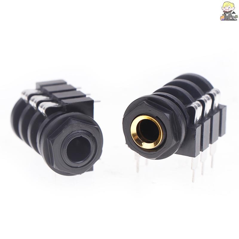 [CL] 5pcs สเตอริโอประเภทแจ็คเสียงแผง PCB Mount 6 Pin 1/4 "6.35 มม.Dual Channel หญิงสเตอริโอหูฟังแจ็คซ็อกเก็ตโทรศัพท์ TH