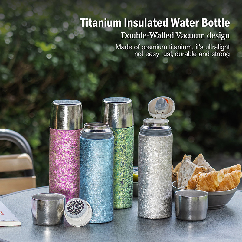 Boundless Voyage Ultralight Titanium Thermos Bottle - ฉนวนสุญญากาศ ปราศจากสีและเป็นมิตรกับสิ่งแวดล้อ