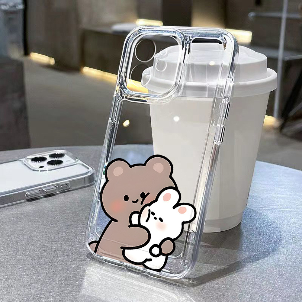 TPUเคส For Samsung A06 A05 A05S A55 A56 A36 A16 A26 A54 A25 A53 A35 A15 A52 A12 A14 A13 A32 A50 S24 Ultra หูกระต่าย เคส
